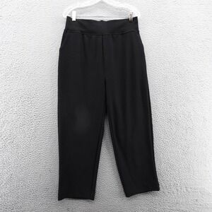 Zenana‎ Straight Leg Pull On Trousers Pants XL Black Womens Career NEW